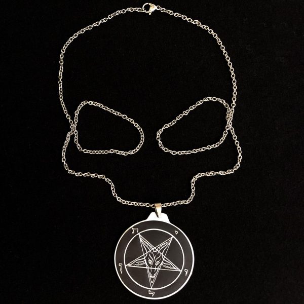 Speak of the Devil Stainless Steel Sigil of Baphomet Necklace and Pendant