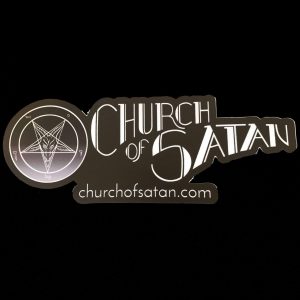Churh of Satan approved Church of Satan logo durable, weather resistant vinyl sticker from Reverend Campbell