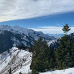Snowshoeing Circle Peak Trail, Big Cottonwood Canyon, Wasatach Mountains, Utah
