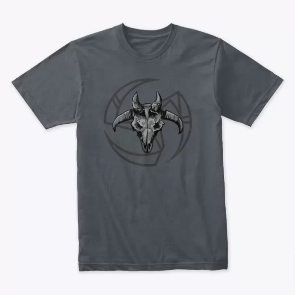 Black on Black Infernal Brotherhood Logo T-Shirt